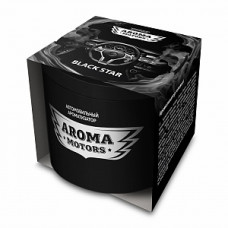 Ароматизатор для автомобиля гелевый «Aroma Motors» BLACK STAR в картонной упаковке (круглый) 100мл арт. AC-0171