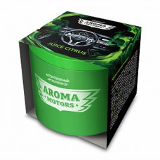 Ароматизатор для автомобиля гелевый «Aroma Motors» JUICE CITRUS в картонной упаковке (круглый) 100мл арт. AC-0172